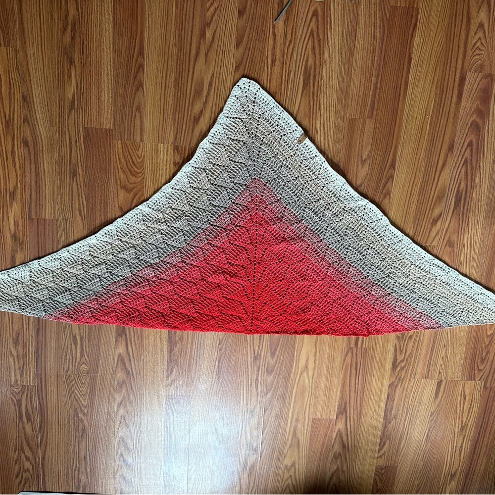 Handmade crochet shawl